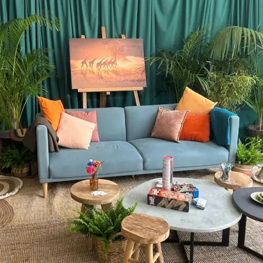 [A247] Location Canapé moderne 3-4 places vert